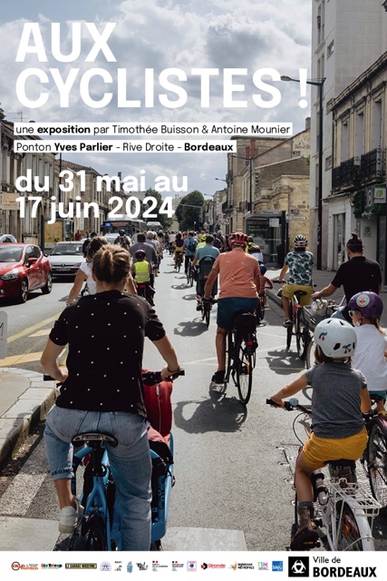 Affiche de l'exposition Aux cyclistes